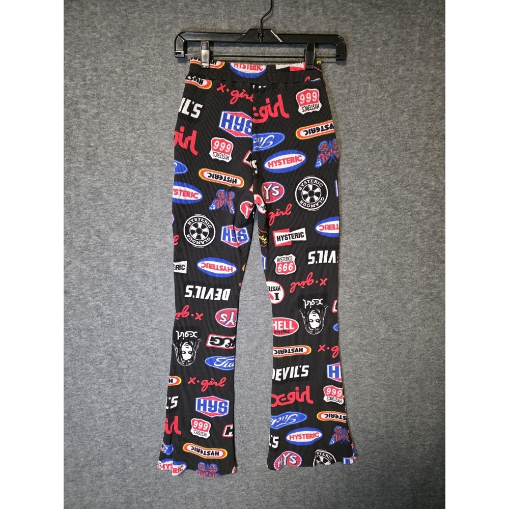 X-Girl x Hysteric Glamour Women's Small‎ Waffle Knit Flare Pants Stretch Collab - Picture 8 of 15